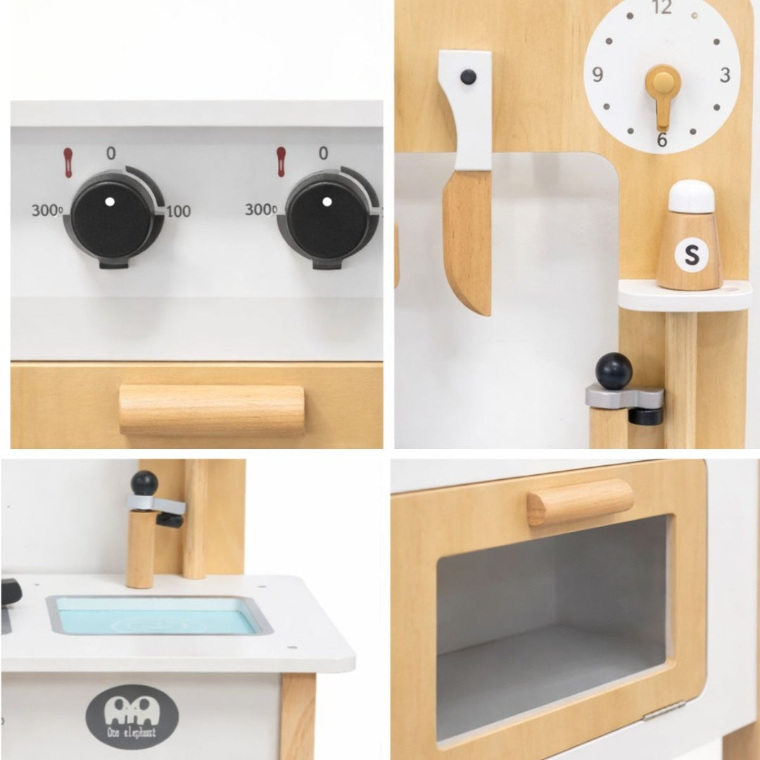 Cocina De Madera Con Accesorios Para Ninos Color Foto