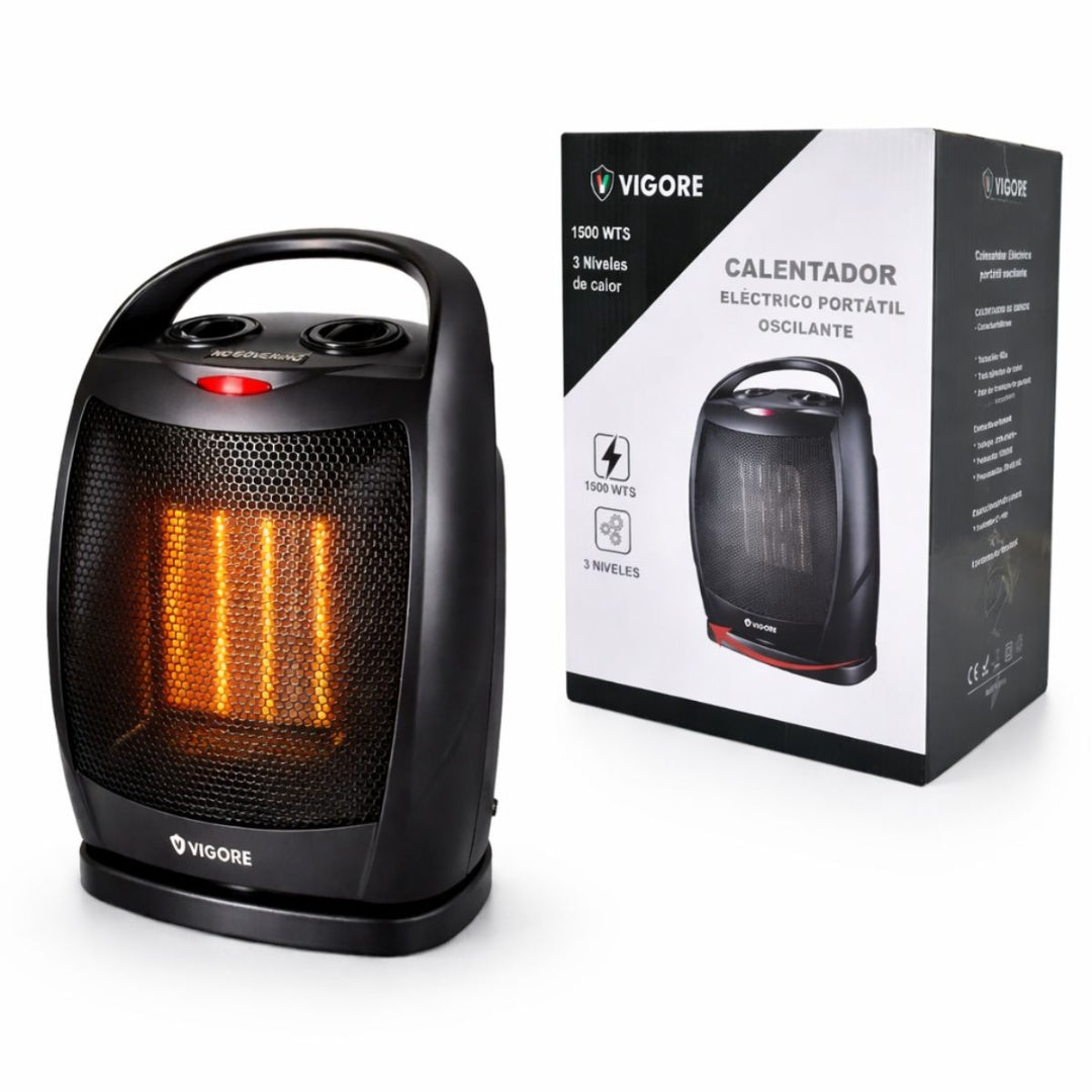 Estufa Eléctrica Calefactor Calentador Interior 1500w