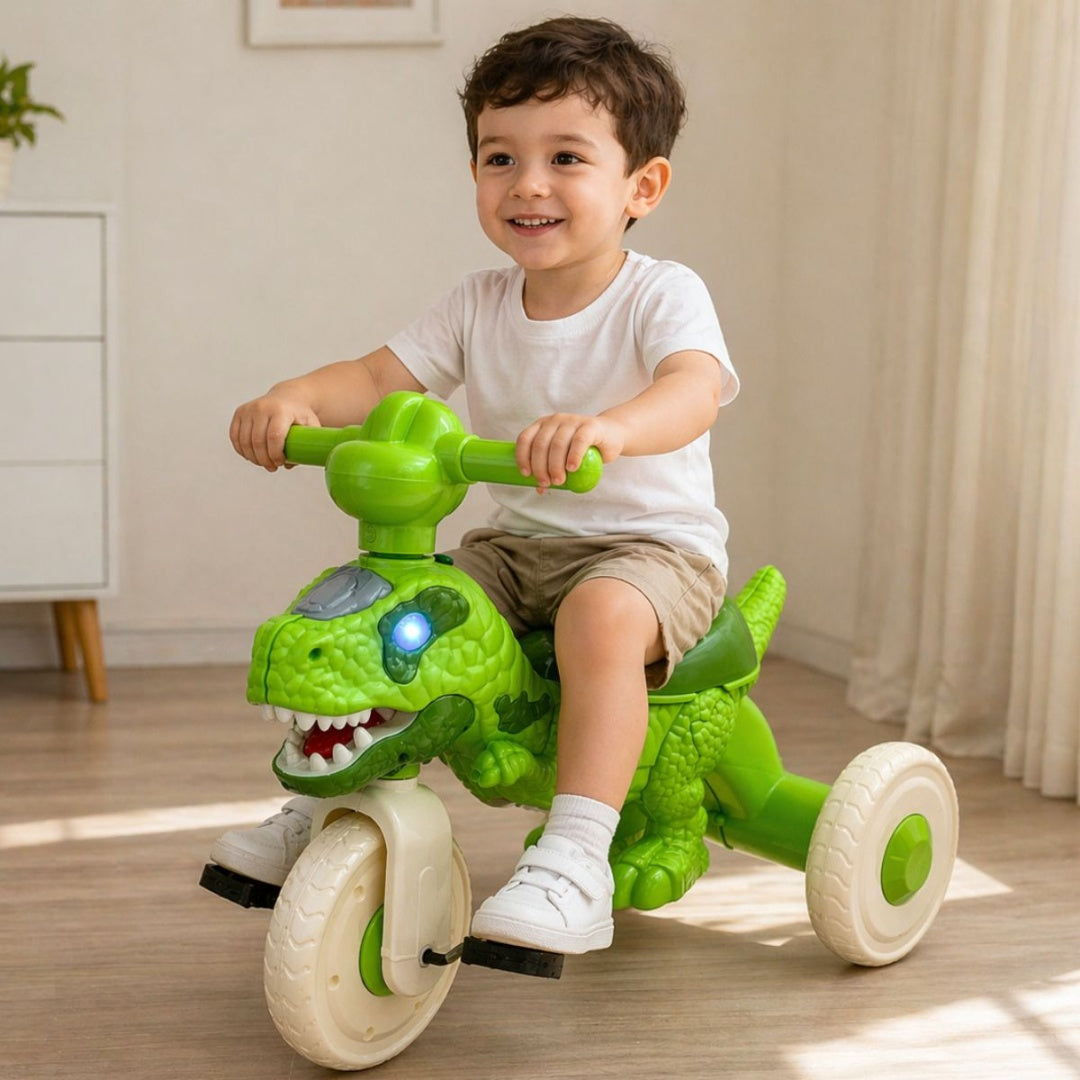 Buggy Triciclo Dinosaurio Con Luz Y Sonido