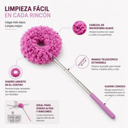 Plumero Aro Extensible Azul Y Rosa
