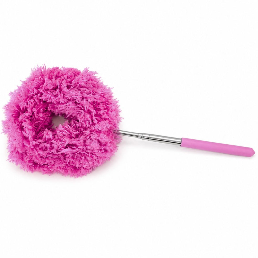 Plumero Aro Extensible Azul Y Rosa