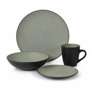 Set De Vajilla Para La Cocina Hogar En Cerámica 16pcs Crema