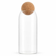 Frasco Recipiente De Vidrio Con Tapa Esférica 24x9cm