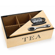 Organizador De Té Estilo Industrial - Madera Marrón