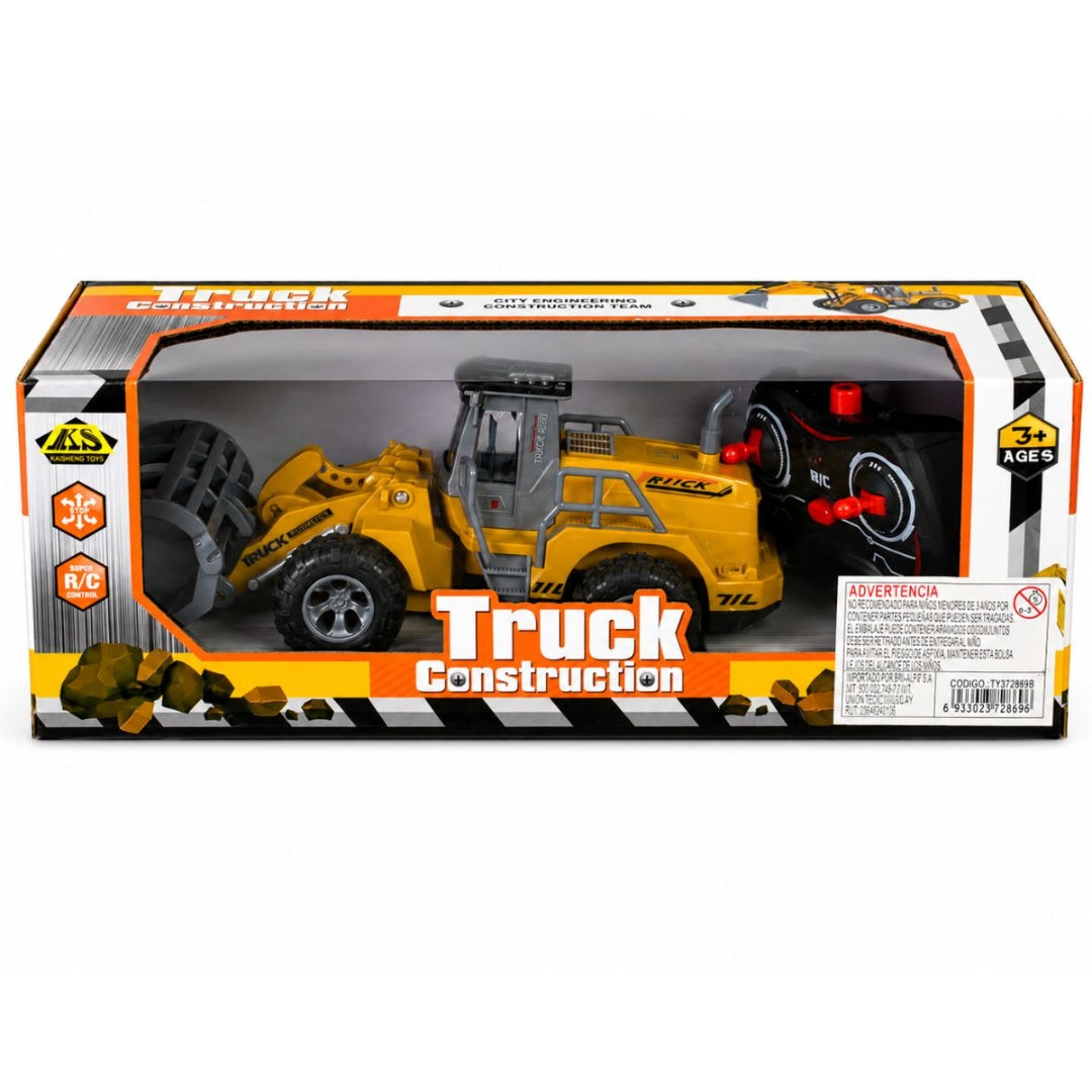 Maquina De Construcción A Control Remoto Con Luz