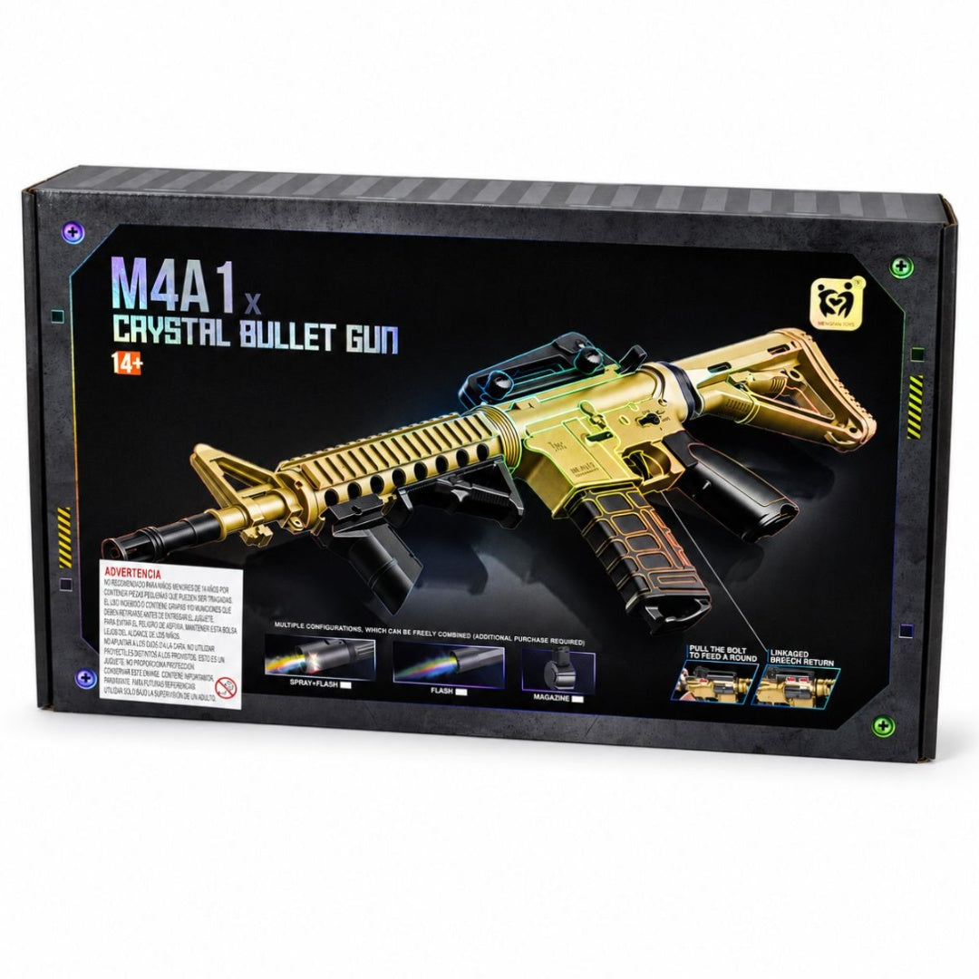 Rifle Recargable Pistola Balines De Hidrogel Y Mira Ajustable