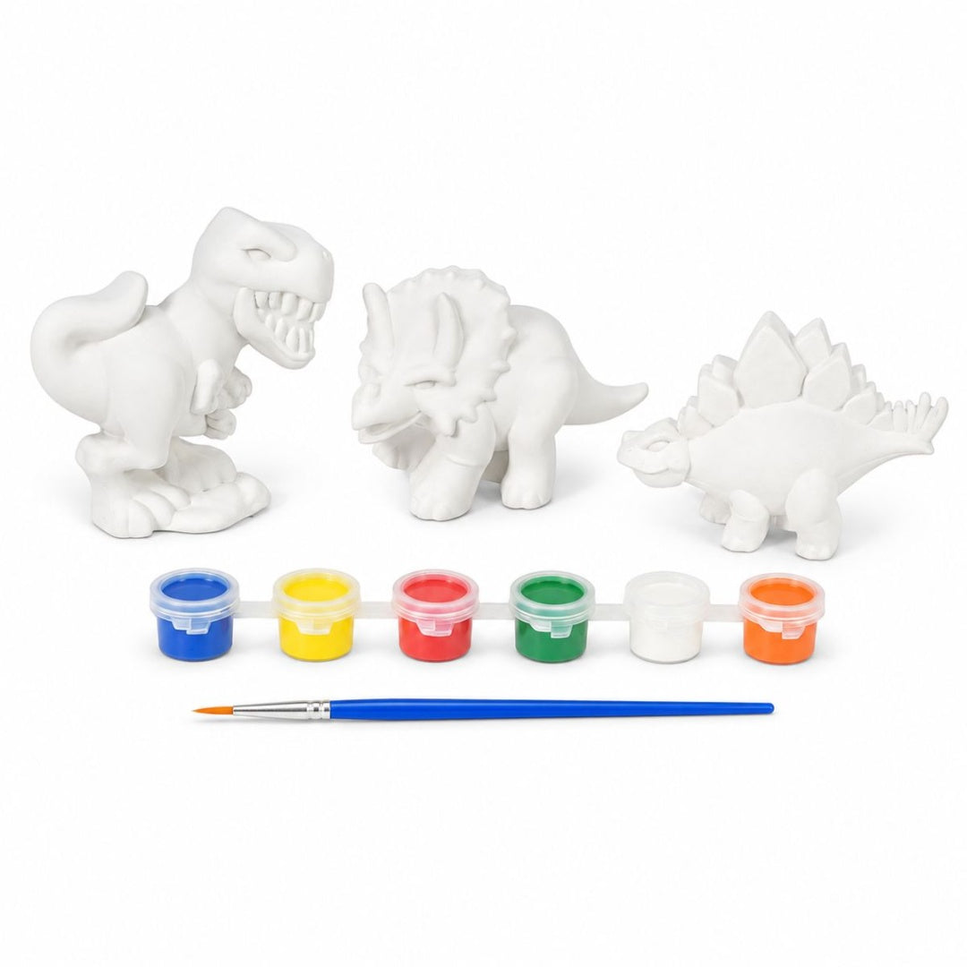 Set Para Pintar Dinosaurios De Yeso Infantil Interactivo