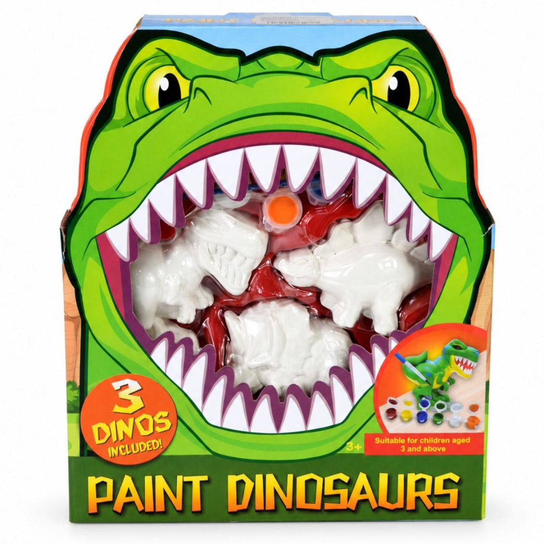 Set Para Pintar Dinosaurios De Yeso Infantil Interactivo