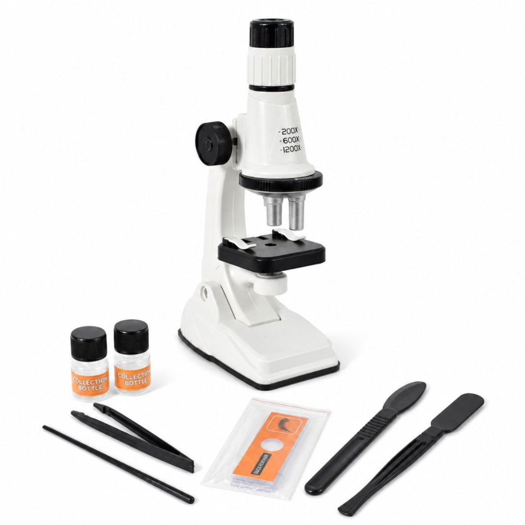 Microscopio Infantil Educativo 200x A 1200x Con Accesorios