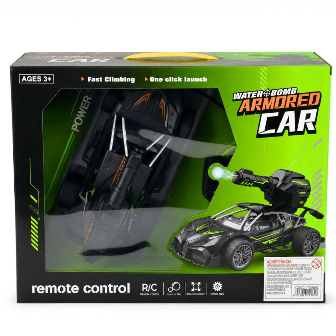 Auto A Control Remoto Con Cañón Lanzador
