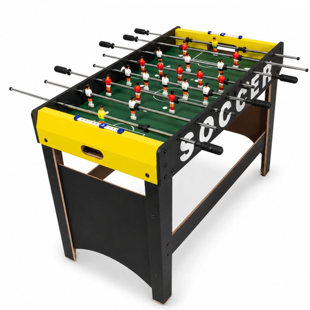Futbolito Plegable Negro Y Amarillo 117x61x82cm Metegol