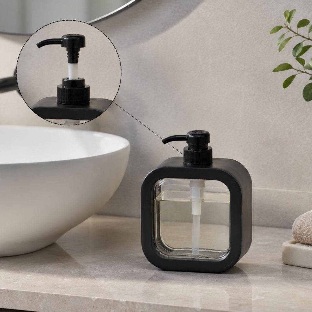 Dispenser Jabón Líquido 300 Ml Color Negro