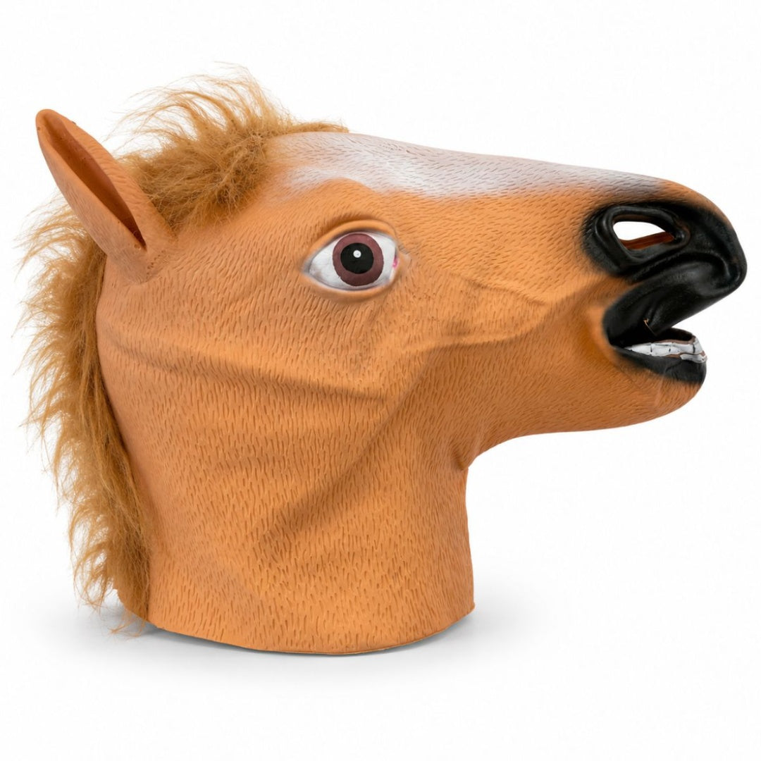 Mascara De Hombre Lobo O Caballa Para Halloween Cosplay