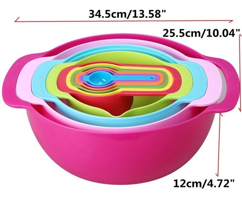 Bowls De Plásticos Multifunción X10 - 34x12cm
