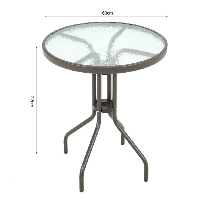 Juego De Jardin Mesa De Vidrio + 2 Sillas Ratan Mejor Precio