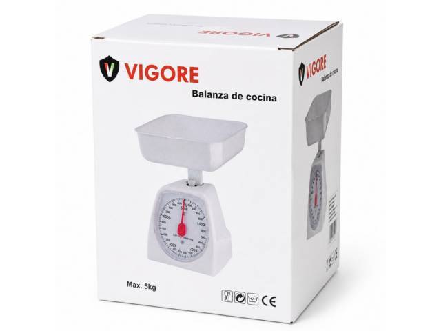 Báscula Mecánica Cocina 5kg Alta Precisión Blanco 5kg