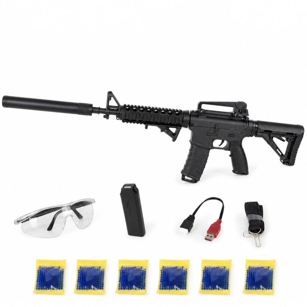 Rifle Recargable Pistola Balines De Hidrogel Y Mira Ajustable