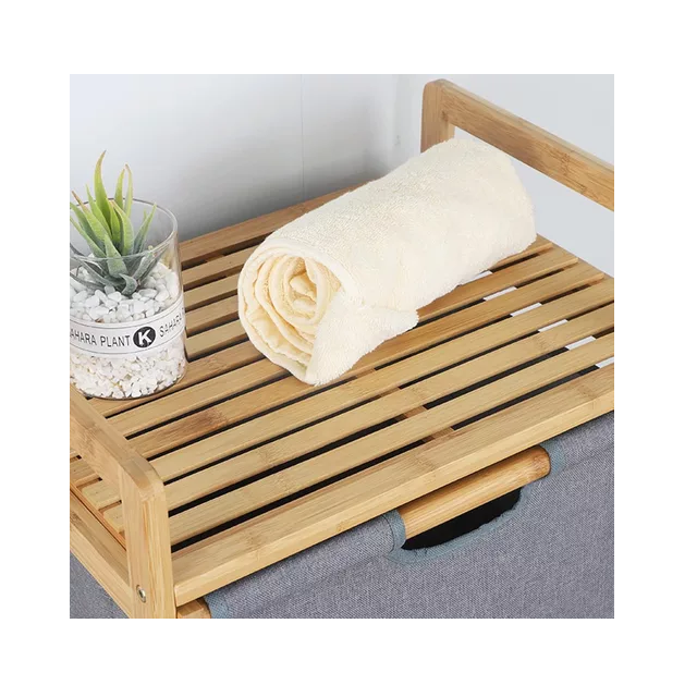 Estante mueble organizador baño de bambú con 3 cajones hogar