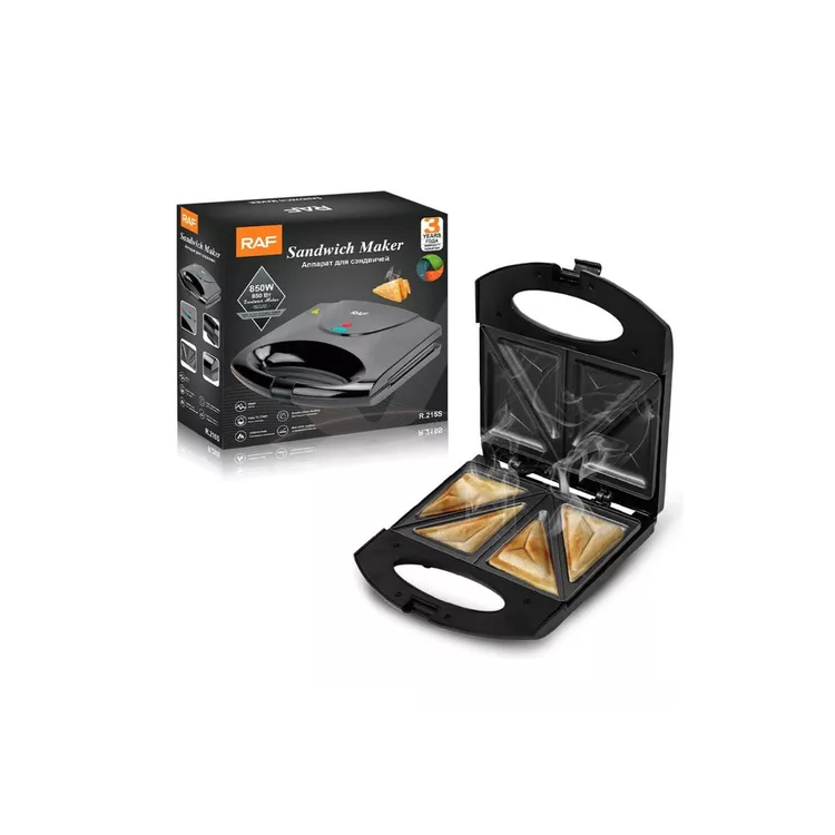 Sandwichera Doble Raf R.215s Antiadherentes 850w