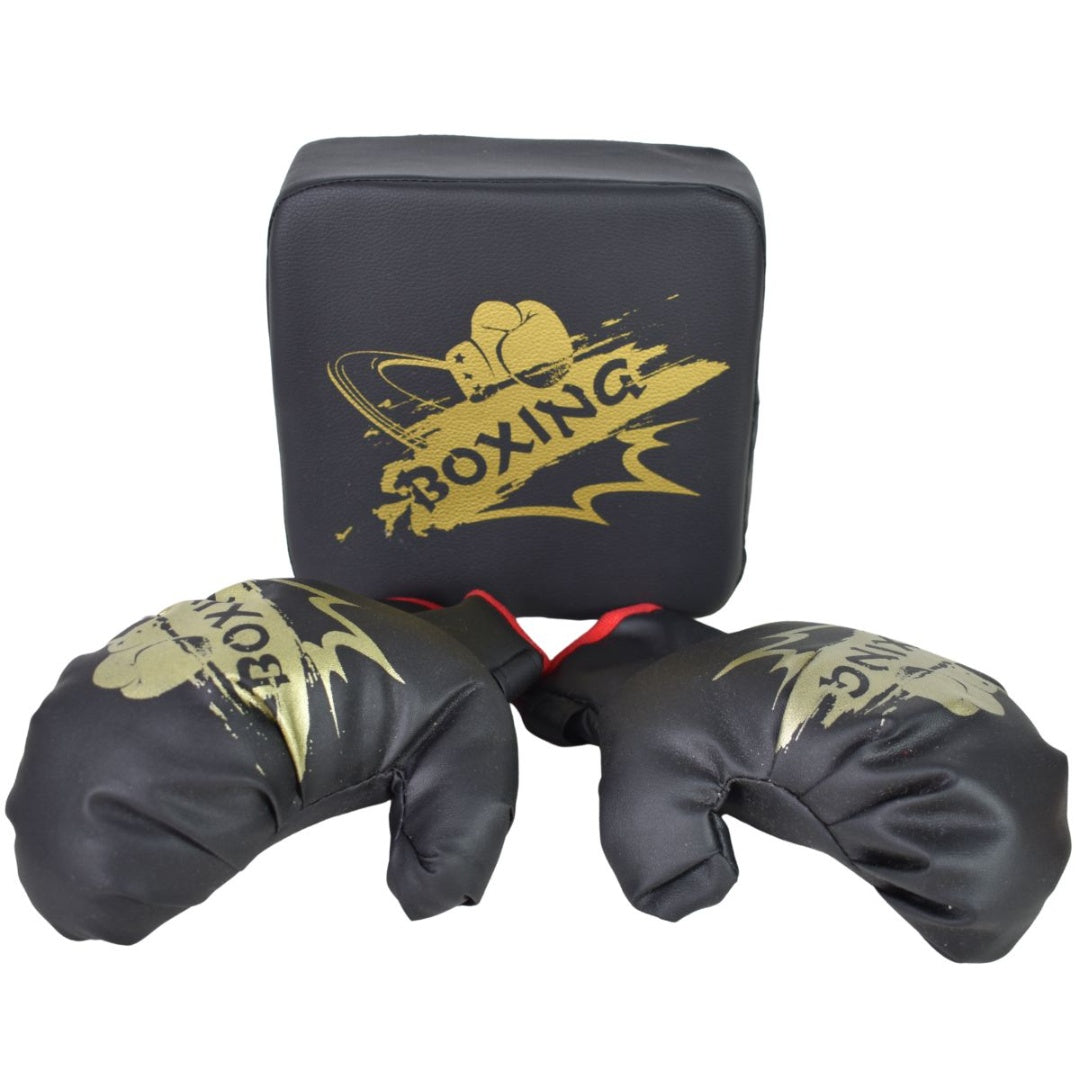 Juego Set Boxeo Infantil Almohadilla Y Guantes