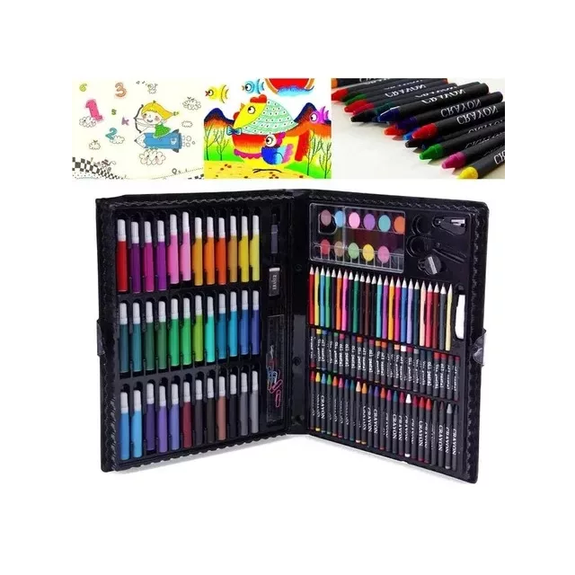 Valija set arte escolar maletin didáctico 150 piezas