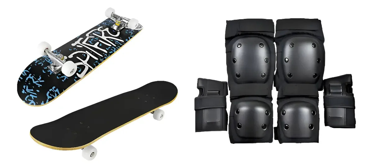 Skate Profesional 7 Capas Maple Canadá + Protecciones