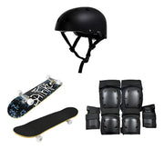 Skate Profesional 7 Capas Maple Canadá + Protecciones + Casco