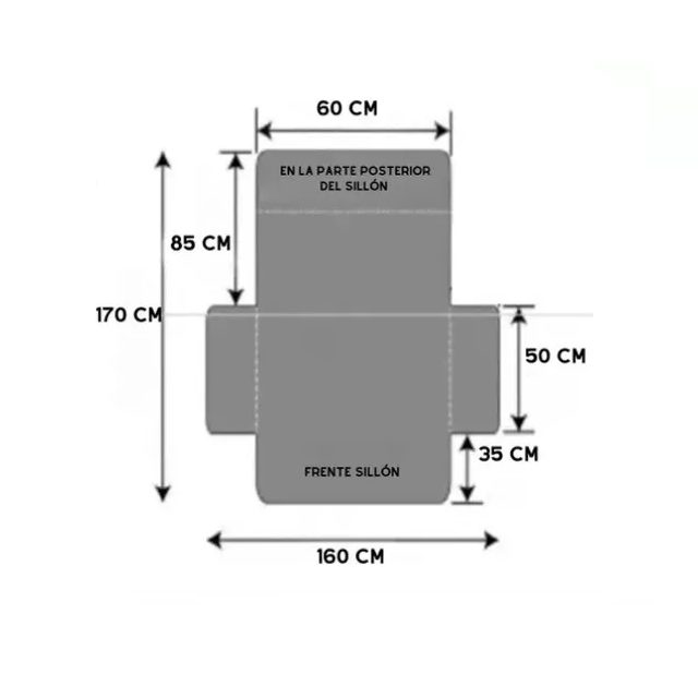 Cubre sofa 1 cuerpo