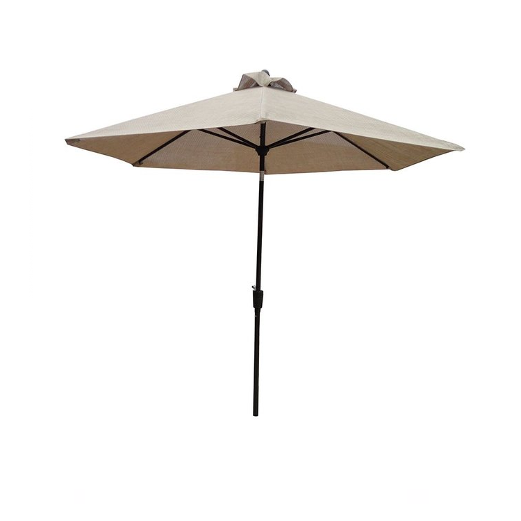 Sombrillón de acero y tela 2,70mts exterior jardín bares
