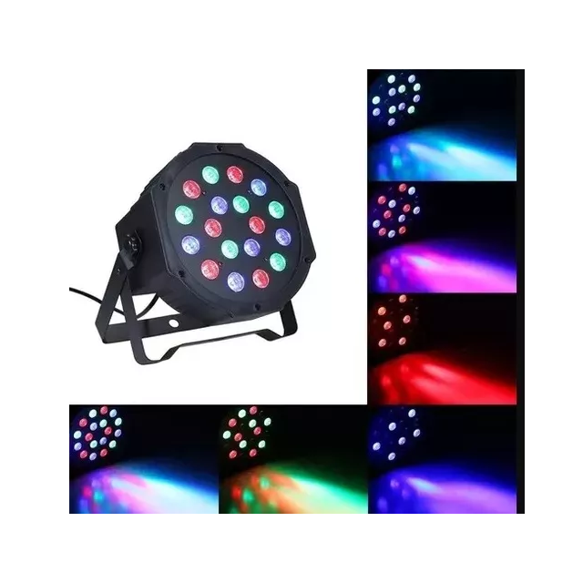 Luz para discoteca 18 luces led tacho led Rgb alta potencia