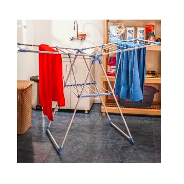 Tendedero para ropa de pie plegable tender acero inoxidable