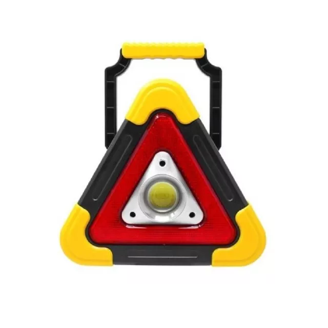 Luz triangulo señal auto emergencia recargable solar adir