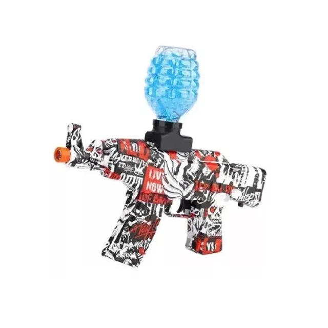 Pistola automatica 2 en 1 de hidrogel y balas espuma