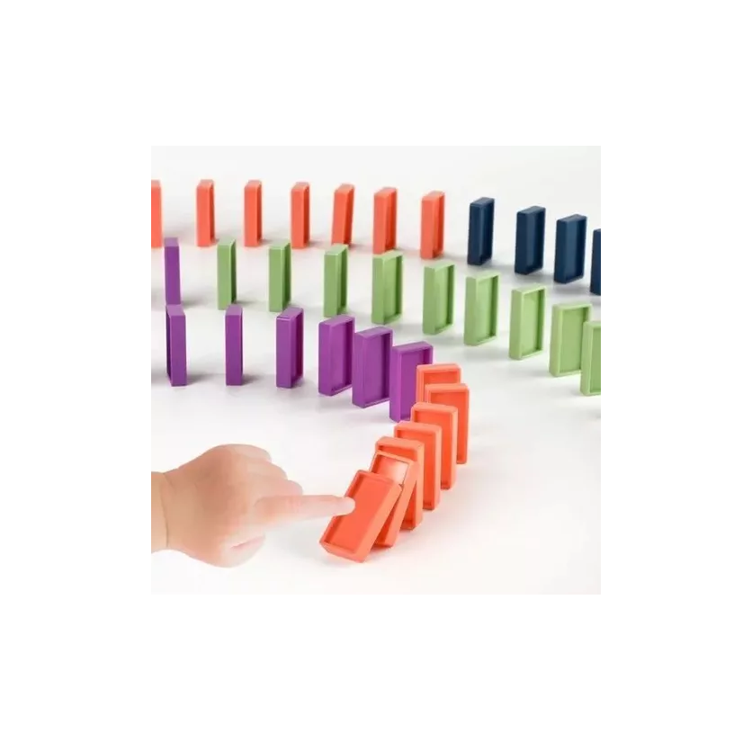 Tren didáctico tipo domino con música y piezas