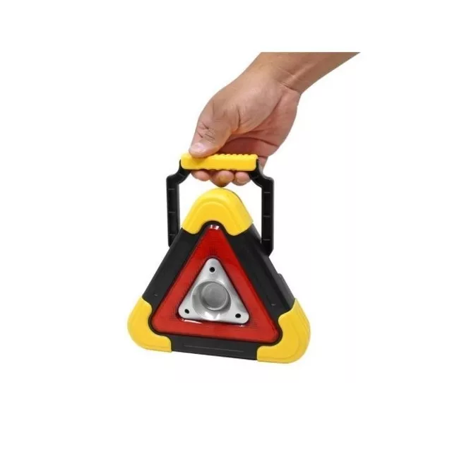 Luz triangulo señal auto emergencia recargable solar adir