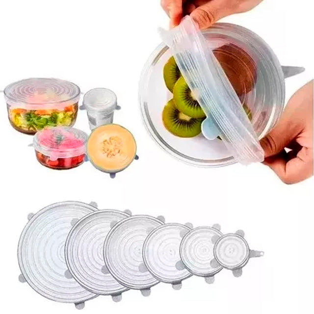 Tapas de silicona para tupper