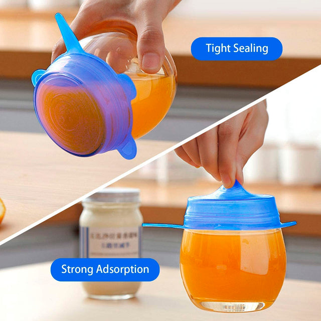 Tapas de silicona para tupper