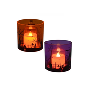 Vela Velitas Led A Pila Para Halloween Souvenir Fiesta