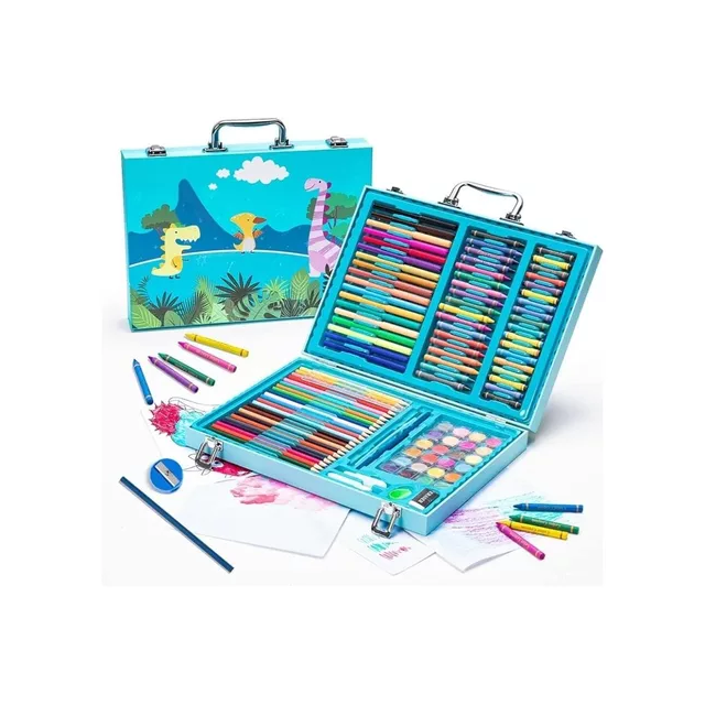Valija set arte escolar maletin didáctico 150 piezas