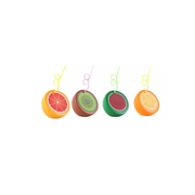 Vaso con forma de fruta con sorbito