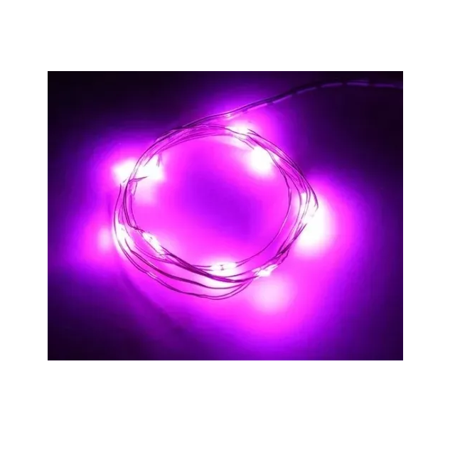 Guia luces luciernaga varios colores 30led 3m a pila