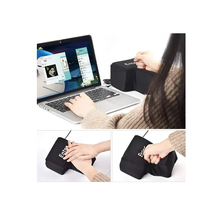 Botón Enter Gigante Para Teclado Antiestrés Cable Usb