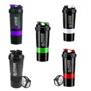 Shaker con 3 compartimientos pro