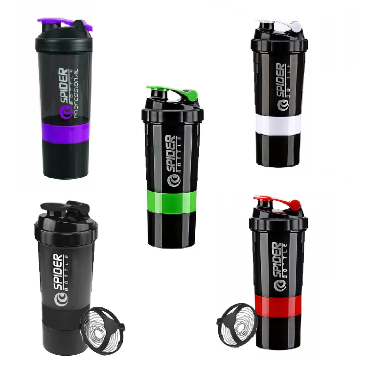 Shaker con 3 compartimientos pro